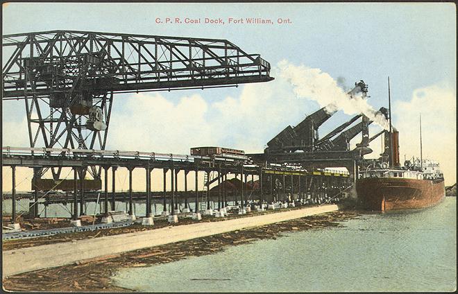 C.P.R. Coal Dock, Fort William, Ontario