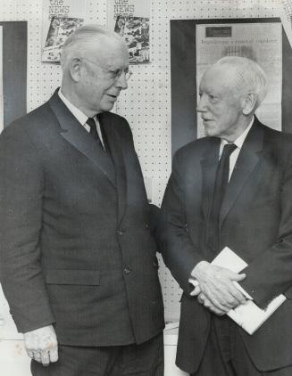 Leslie Frost (left) with Roy Greenaway
