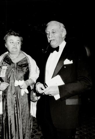 Below, artist Helen Frances Gregor and her husband, Rotary treasurer Tibor Gregor