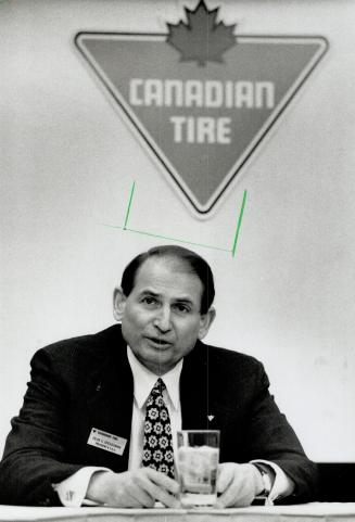 Tough Question: One shareholder asked president Dean Groussman, above, why there were no women on Canadian Tire's slate of officers