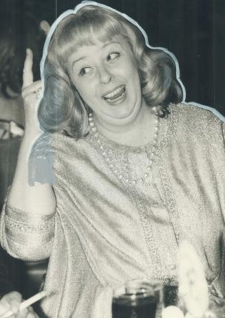 Comedienne Barbara Hamilton: A cheerful face at a glamorous event