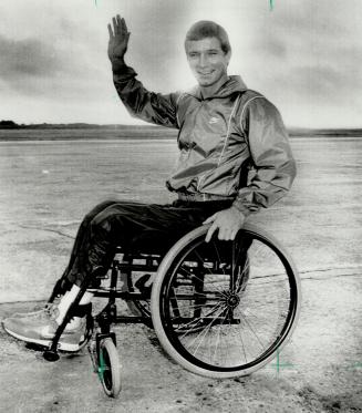 Rick Hansen: The 'man in motion' at the end of his round-the-world journey in a wheelchair