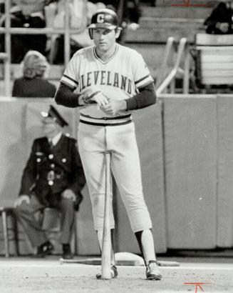 Ritual at the plate. Star photographer Frank Lennon caught Mike Hargrove of the Cleveland Indians as he went through an elaborate ritual prior to step(...)