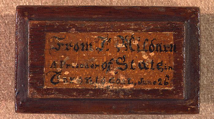 Prisoner's Box, 1838