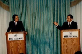 Ryutaro Hashimoto and Alberto Fujimori