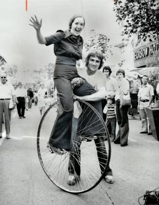 Katie Hayhurst and Wally Watts: He rode the unicycle 3,224 miles from Vancouver