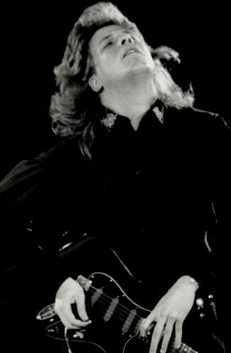 Rain man: Jeff Healey launched Ontario Place Forum's pop music season in sodden, fog-bound conditions yesterday but the crowd of 2,500 didn't mind, says Craig MacInnis