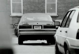 Officer Warpo's car: Licence plate bears nickname of officer in downtown 51 Division, known for crime and tough officers