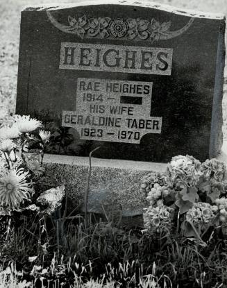 His grave is ready for Rae Heighes Sr
