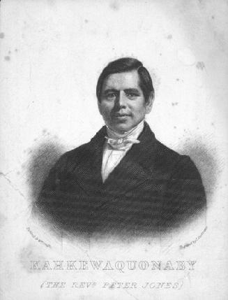 Kahkewaquonaby (The Revd. Peter Jones) circa 1845