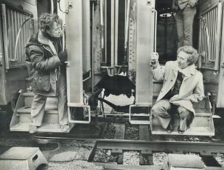 Director Arthur Hiller, left, and actor Gene Wilder at Union Station: Reader, below, complains of inconvenience to travellers