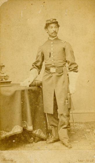 Abbott family photograph album. 38.  Anderson Ruffin Abbott standing, in uniform