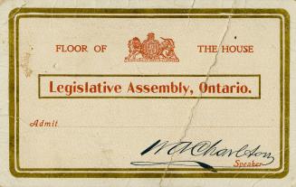 Floor of the House, Legislative Assembly, Ontario