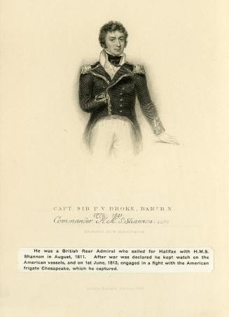 Capt. Sir P.V. Broke, Bart. R.N. (c.circa 1815)