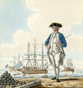 A Post Captain with a Frigate and Ships of the Line (1777)