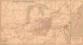 ''Underground'' routes to Canada : showing the lines of travel of fugitive slaves