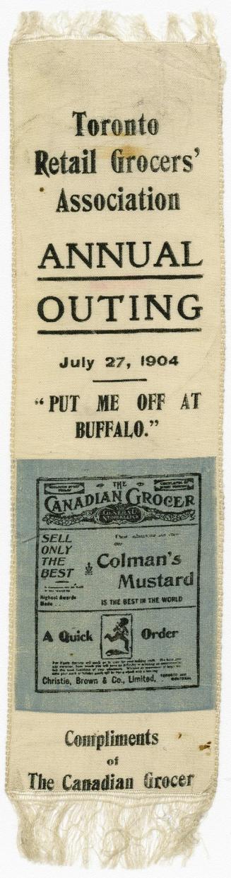 Toronto Retail Grocers' Association annual outing, July 27, 1904