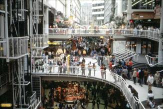 Shoppers at the Eaton centre