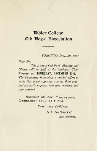 Ridley College Old Boys' Association
