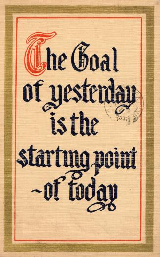 The goal of yesterday