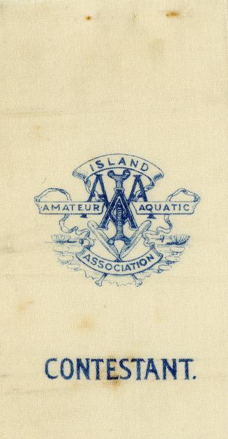 Island Amateur Aquatic Association contestant ribbon