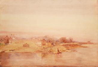 View of the Foot of King Street from the River, Niagara-on-the-Lake, Ontario, 1854