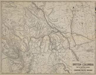 Map of British Columbia and part of Western Canada