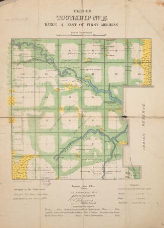 Plan of township no.15 range 4 east of first meridian