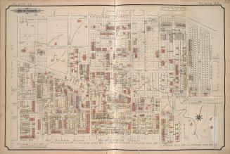 Atlas of the city of Toronto and vicinity from special survey founded on registered plans and showing all building and lot numbers.