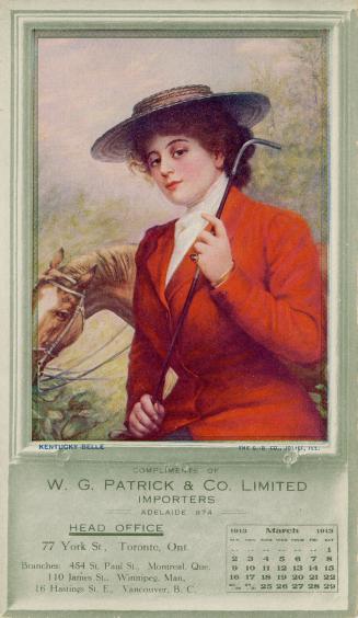 Compliments of W.G. Patrick & Co. Limited, importers