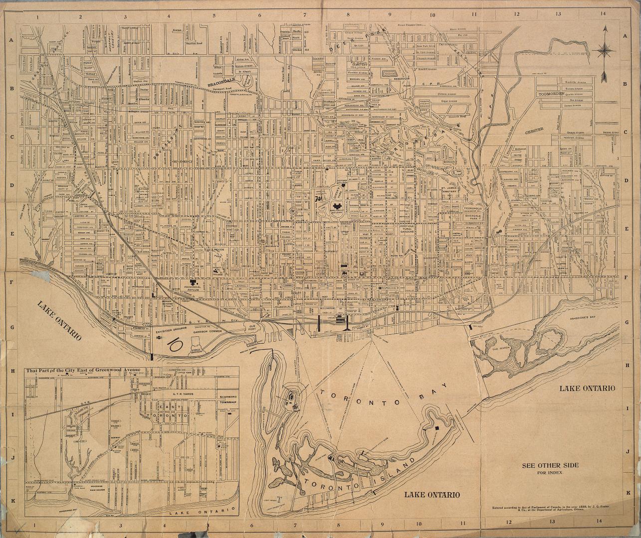 Foster's map of Toronto