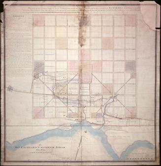 Plan de la ville de Cornwall dans le district de Luneburg (en anglais : Map plan for the town of Cornwall in the district of Luneburg)