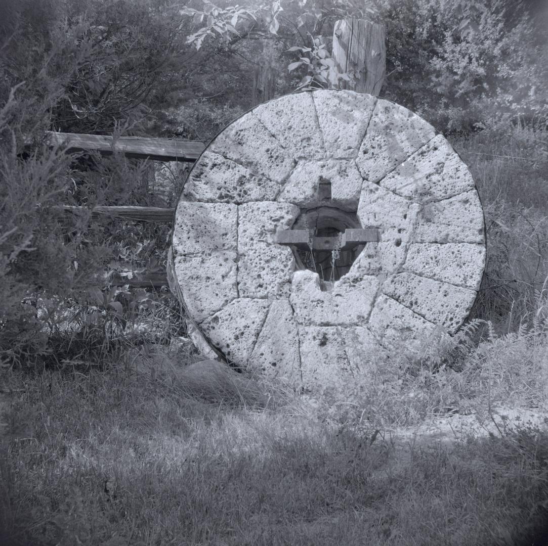 Mill stone at the Rouge river, Twynnrner Estate