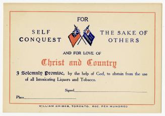 Self conquest for the sake of others and for love of Christ and country