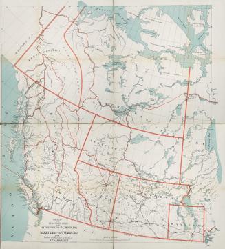 Map of the western part of the Dominion of Canada shewing various routes to the Yukon District