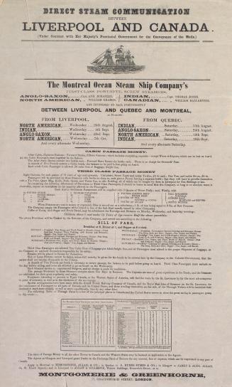 Direct steam communication between Liverpool and Canada