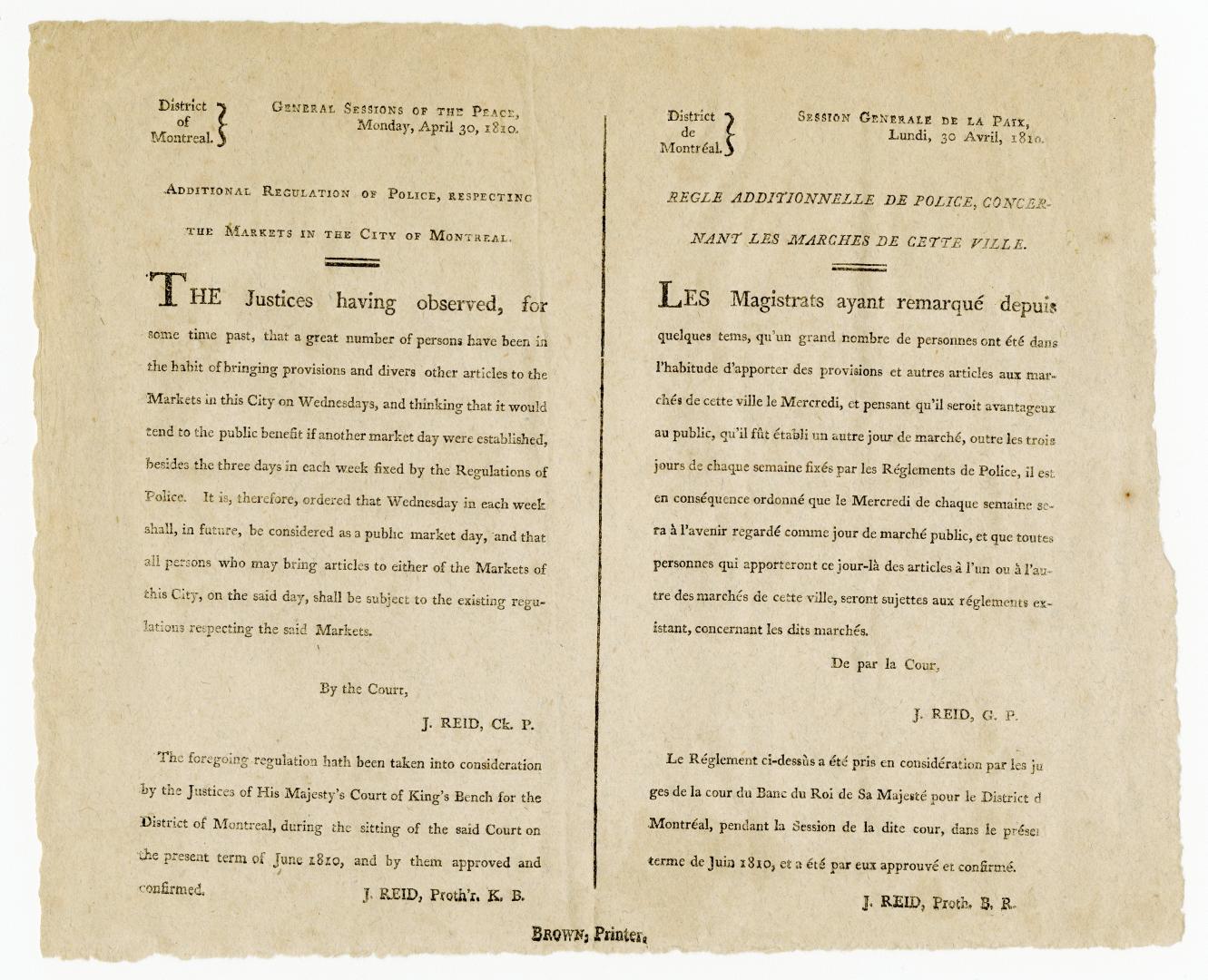 District of Montreal, general sessions of the peace