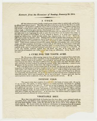 Extracts from the Examiner of Sunday, January 23, 1814