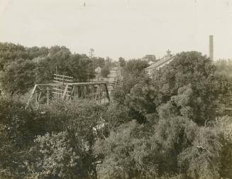 Old Dundas St., looking east across bridge over Humber River, Toronto, Ontario