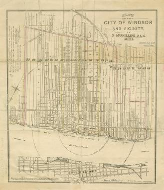Plan of the city of Windsor and Vicinity by G