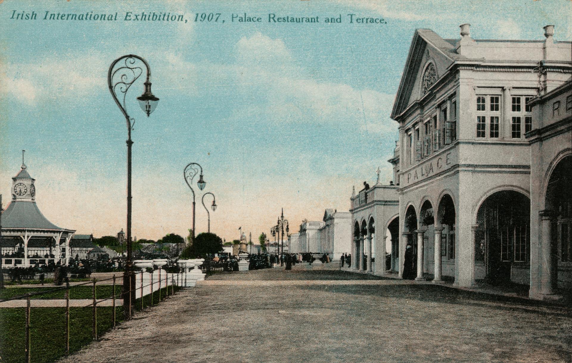 Irish International Exhibition, Dublin, 1907 : Palace restaurant and ...