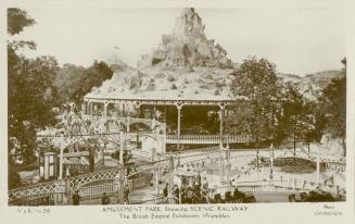 Amusement park showing scenic railway, British Empire Exhibition, 1924