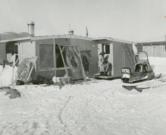 Igloos have been replaced in Pangnirtung by these prefabs made in Burlington, Ontario
