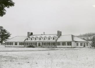 Exterior view of new hospital at Bancroft, opened in 1949