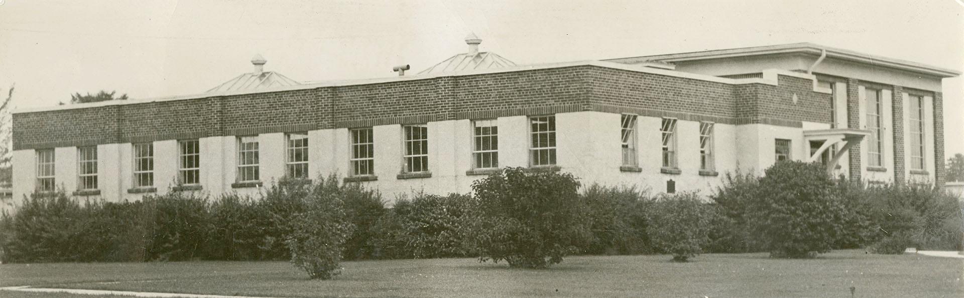 Rotary Clubs gave gymnasium and swimming pool, shown at right