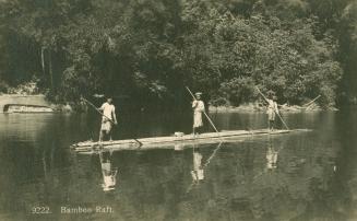 Bamboo raft, Malay pavilion, British Empire Exhibition 1924
