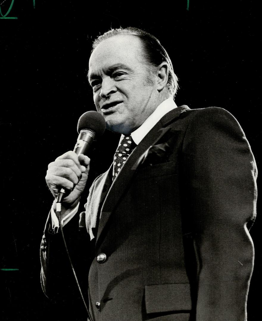 Bob Hope. He hosts Oscars tonight