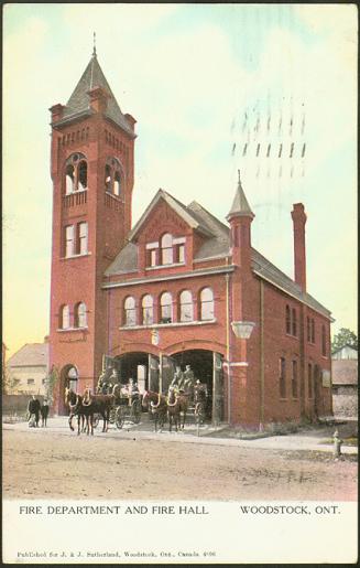 Fire Department and Fire Hall, Woodstock, Ontario