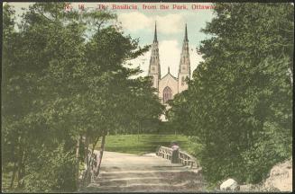 The Basilica, from the Park, Ottawa, Ontario