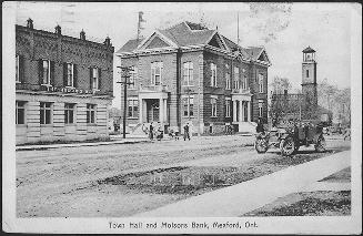 Town Hall and Molsons Bank, Meaford, Ontario
